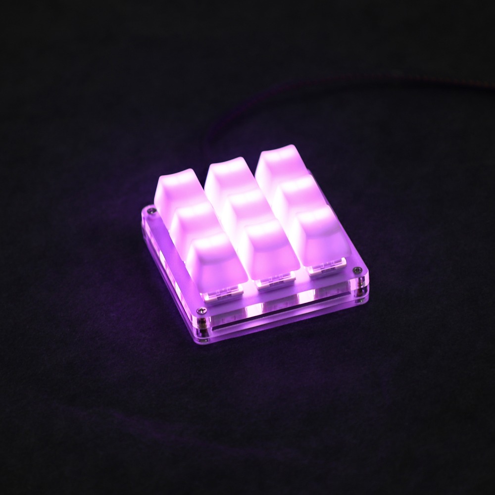 Keyboard Numpad Separate - 9 Key QMK Hotswap YMDK RGB