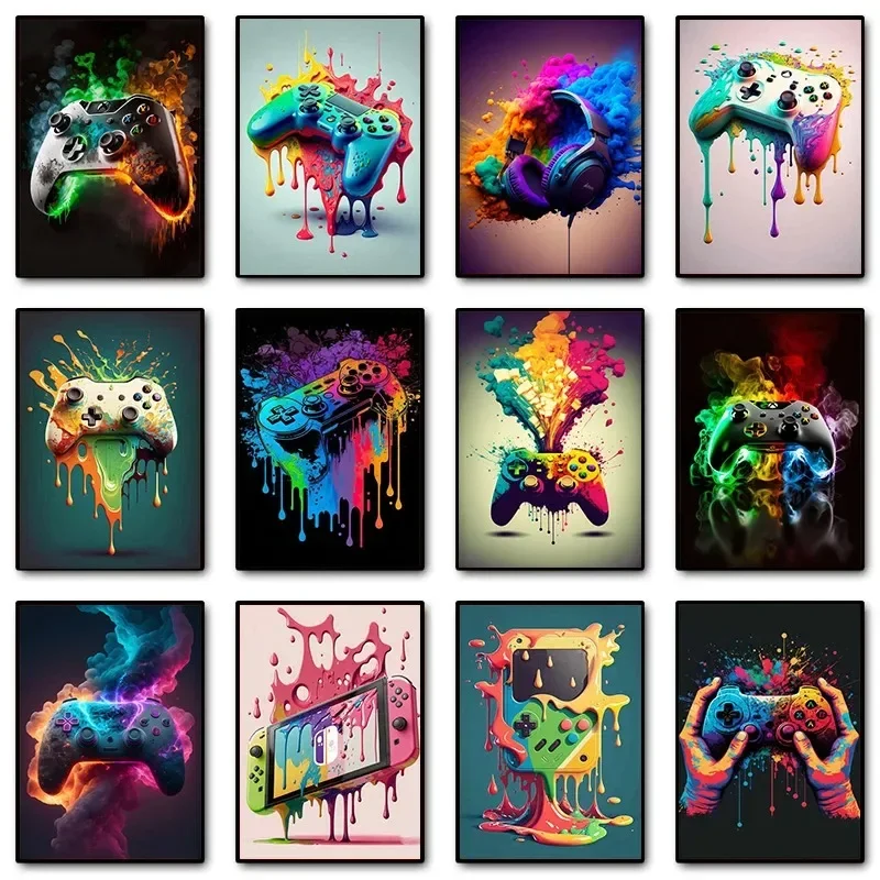 Colorful Pop Art Gamer Control - Gaming Accessories Room 评论和价格