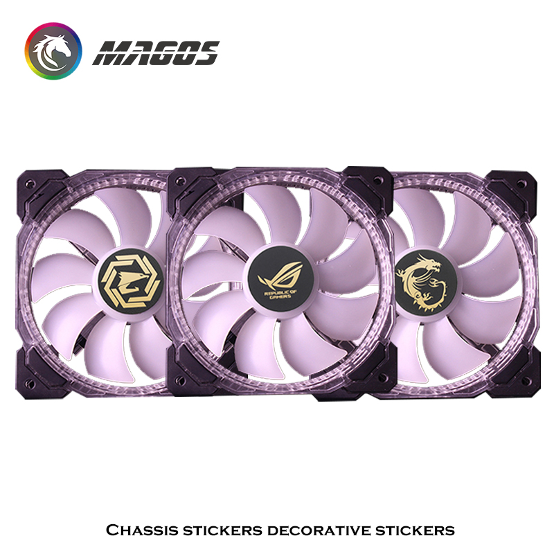 Computer Case Fan Metal Sticke - Gaming Accessories Room 评论和价格