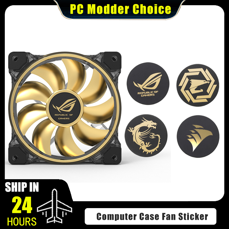 Computer Case Fan Logo Sticker - Gaming Accessories Room 评论和价格