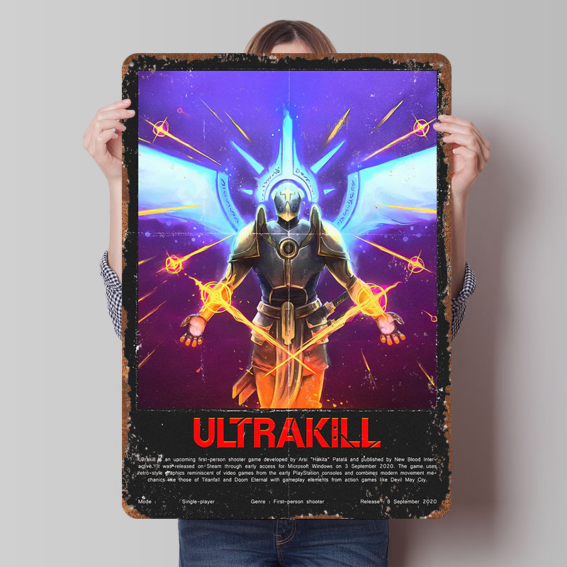 Ultrakill Game Metal Poster Cu - Gaming Accessories Europe 评论和价格