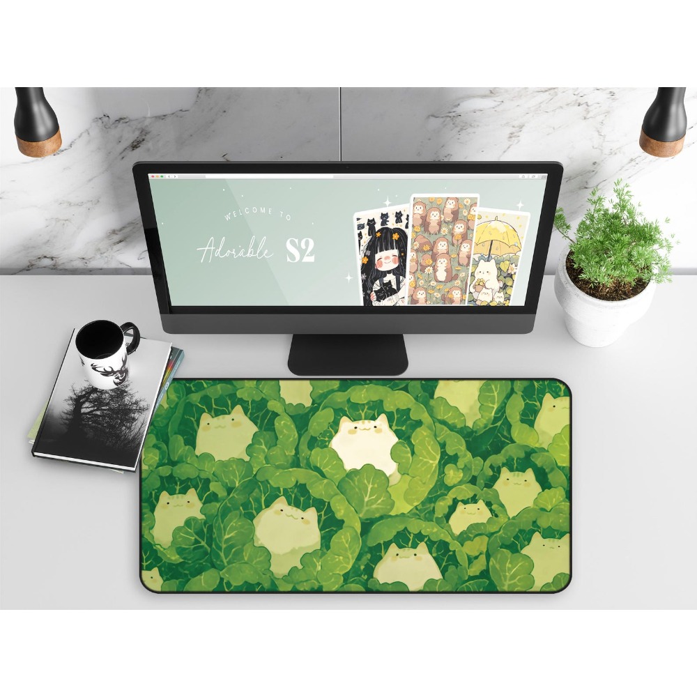 Kawaii Desk Mat, Cute Cats in  - Gaming Accessories Officeworks 评论和价格