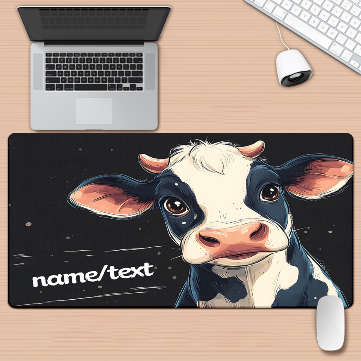 Cute Cow Cartoon Mouse Pad XXL - Gaming Accessories Name 评论和价格