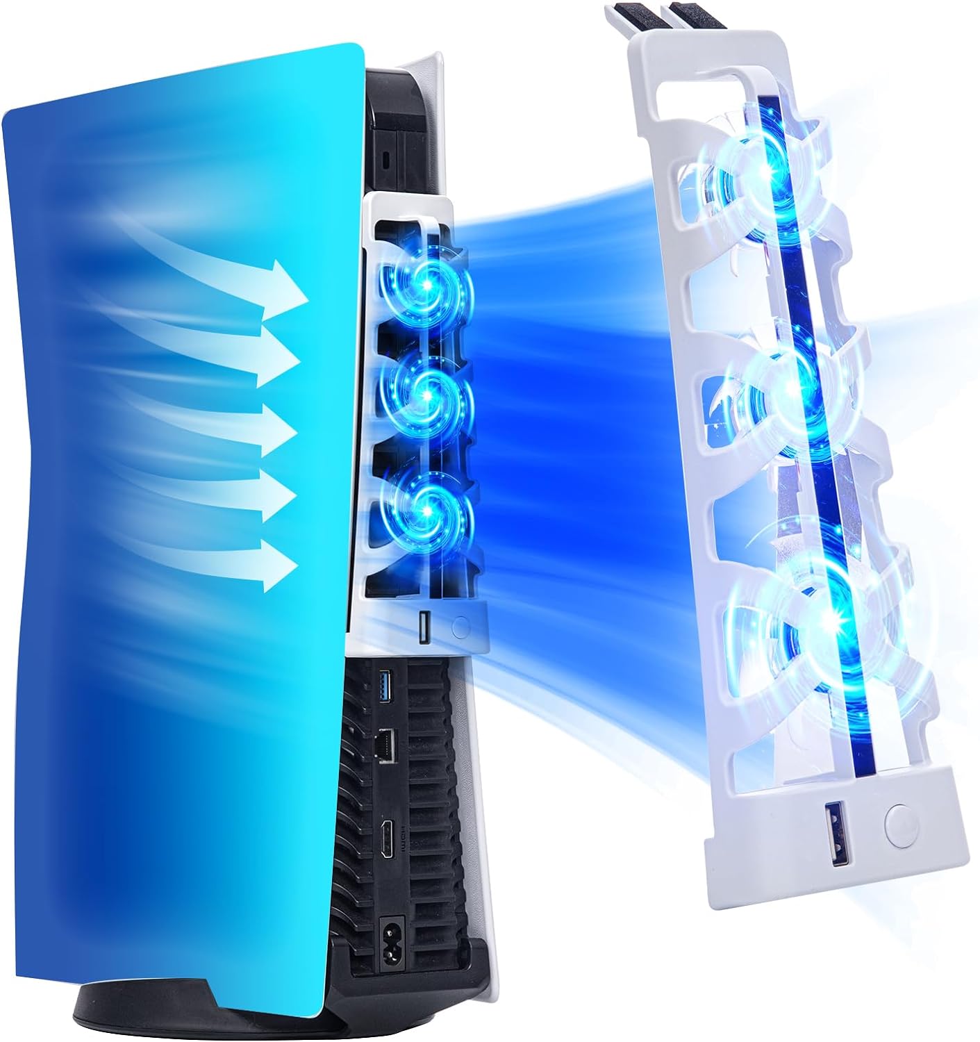 For PS5 Slient Cooling Fan wit - Gaming Accessories Led 评论和价格